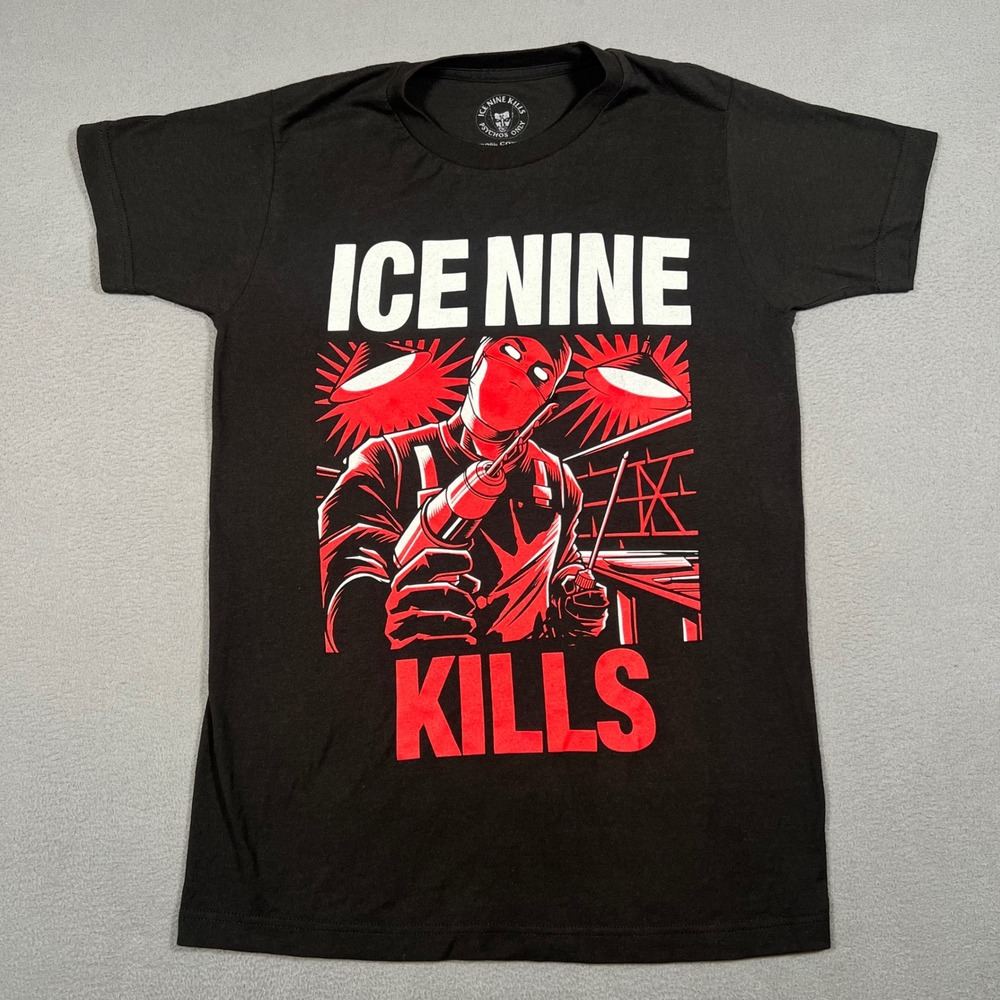 Ice Nine Kills Wurst Vacation T Shirt Black‎ Mens Small Graphic Tee Double Sided